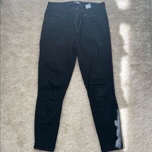 PAIGE Women's Classic Black Skinny Jeans